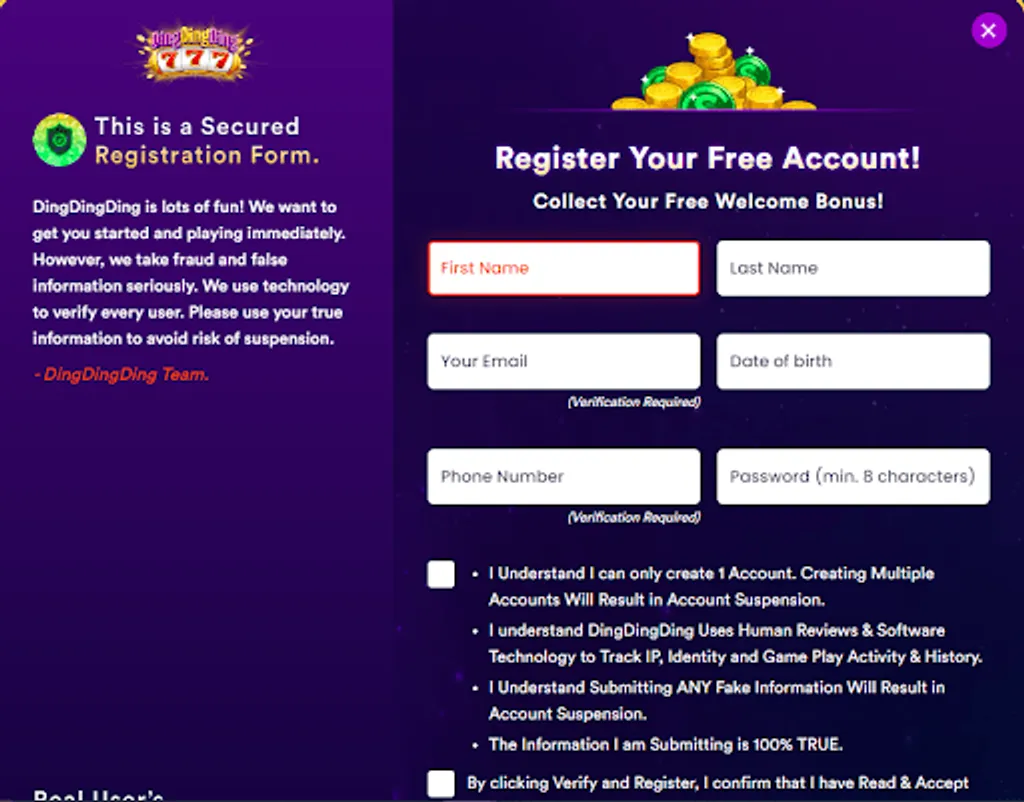 Sports betting login